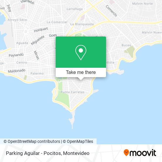 Mapa de Parking Aguilar - Pocitos