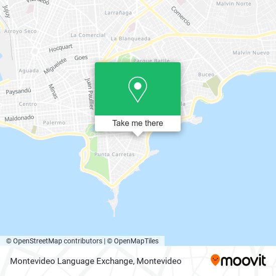 Montevideo Language Exchange map