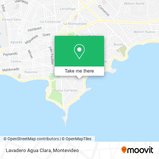 Mapa de Lavadero Agua Clara