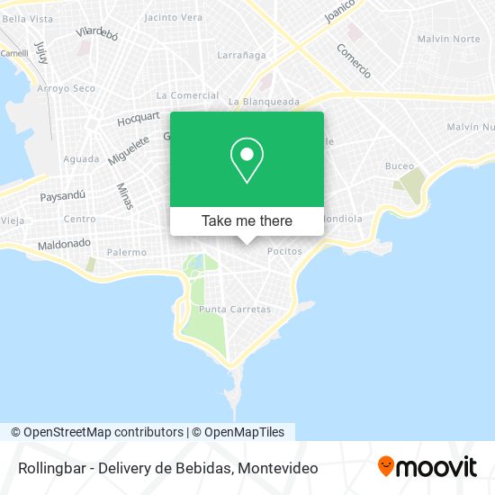 Rollingbar - Delivery de Bebidas map