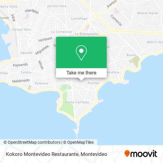 Kokoro Montevideo Restaurante map