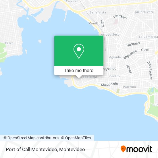 Port of Call Montevideo map