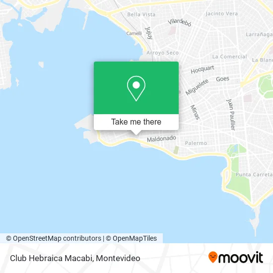 Mapa de Club Hebraica Macabi