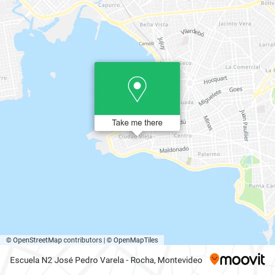 Mapa de Escuela N2 José Pedro Varela - Rocha