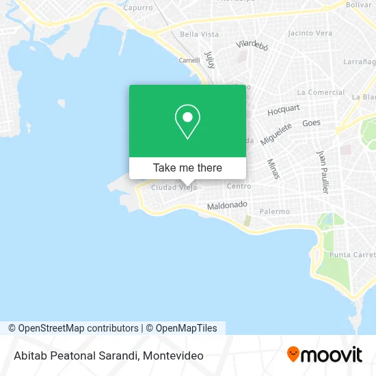 Abitab Peatonal Sarandi map