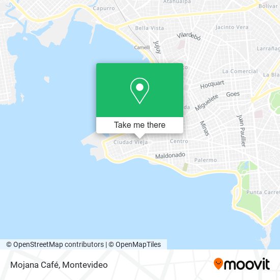 Mojana Café map