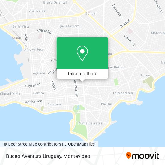 Buceo Aventura Uruguay map