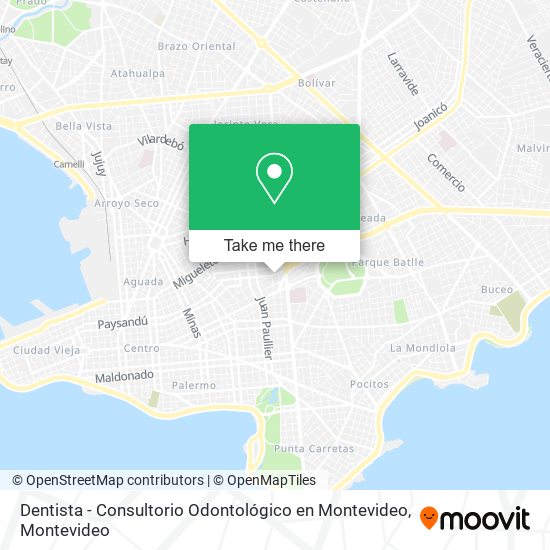 Dentista - Consultorio Odontológico en Montevideo map