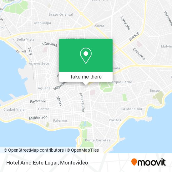 Hotel Amo Este Lugar map
