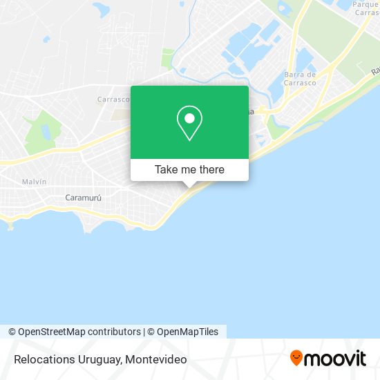 Relocations Uruguay map