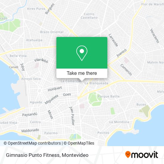 Gimnasio Punto Fitness map