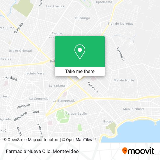 Farmacia Nueva Clio map