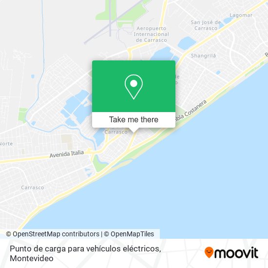 Punto de carga para vehículos eléctricos map