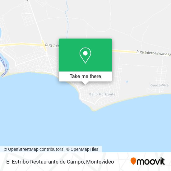 El Estribo Restaurante de Campo map