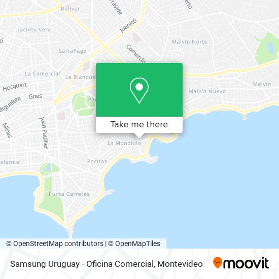 Samsung Uruguay - Oficina Comercial map