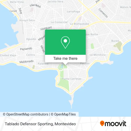 Tablado Defensor Sporting map