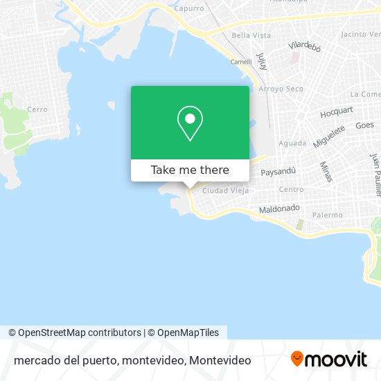 mercado del puerto, montevideo map