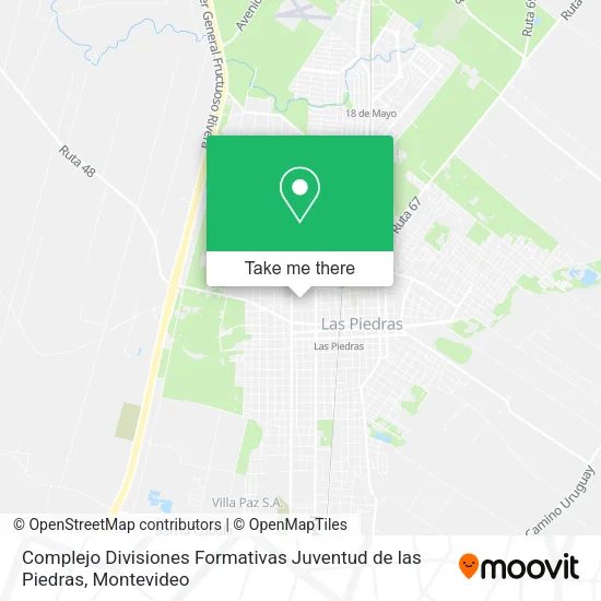 Complejo Divisiones Formativas Juventud de las Piedras map