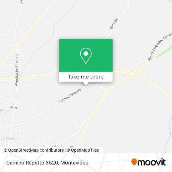 Camino Repetto 3520 map