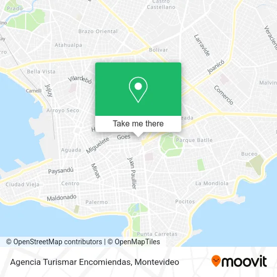 Mapa de Agencia Turismar Encomiendas
