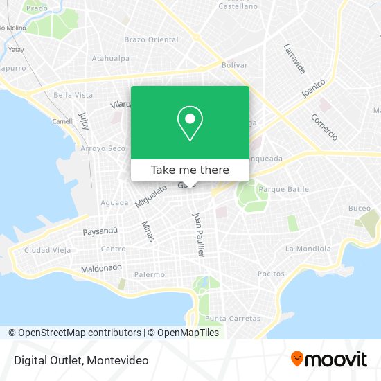 Digital Outlet map