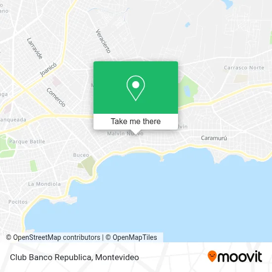 Club Banco Republica map
