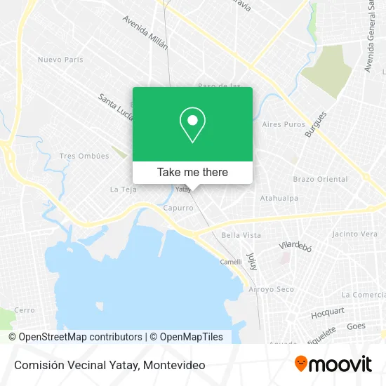 Mapa de Comisión Vecinal Yatay