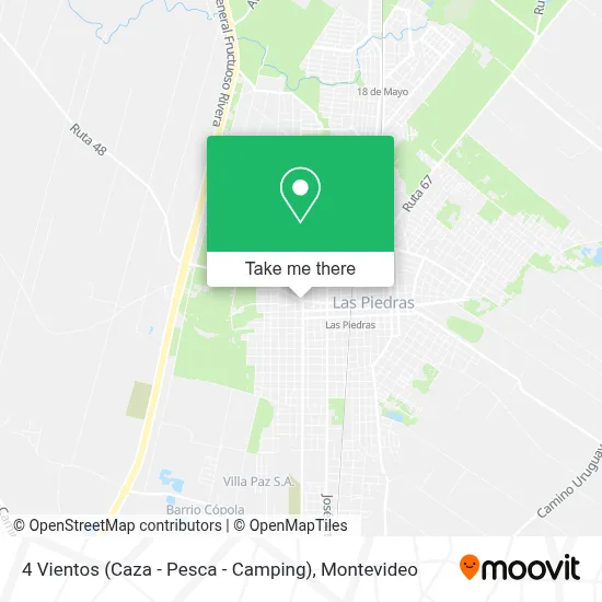 Mapa de 4 Vientos (Caza - Pesca - Camping)