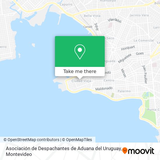 Asociación de Despachantes de Aduana del Uruguay map