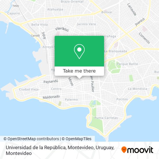 Universidad de la República, Montevideo, Uruguay map