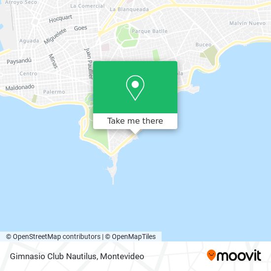 Mapa de Gimnasio Club Nautilus