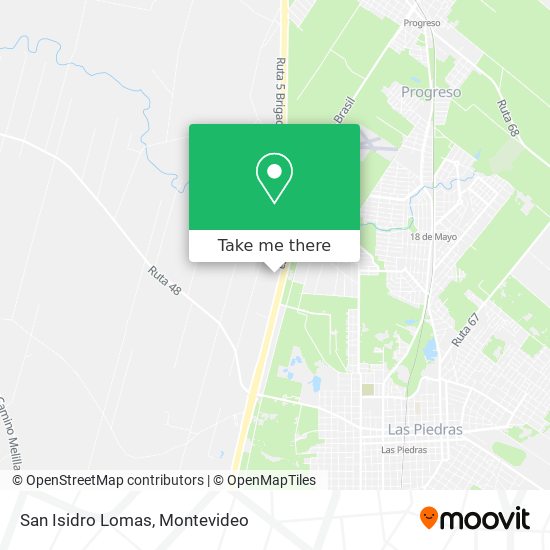 San Isidro Lomas map