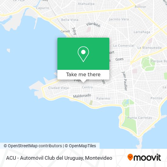 ACU - Automóvil Club del Uruguay map