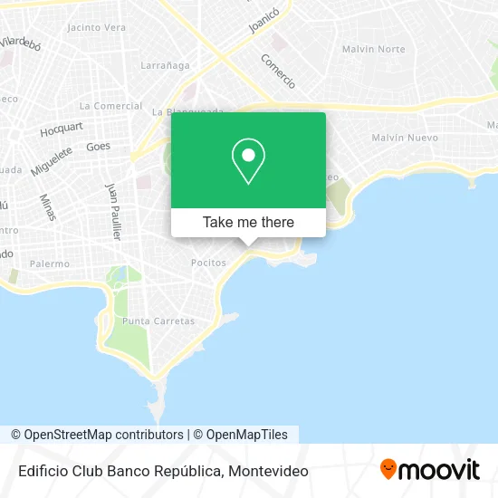 Mapa de Edificio Club Banco República