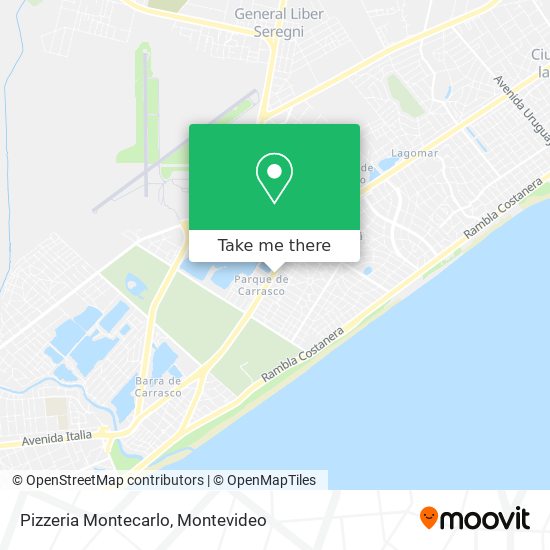 Pizzeria Montecarlo map
