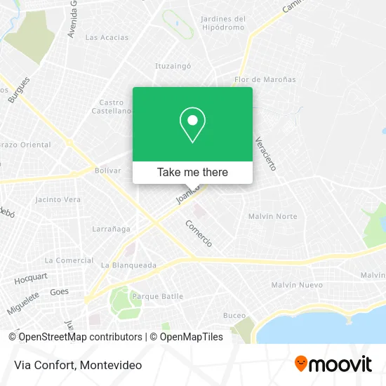 Mapa de Via Confort