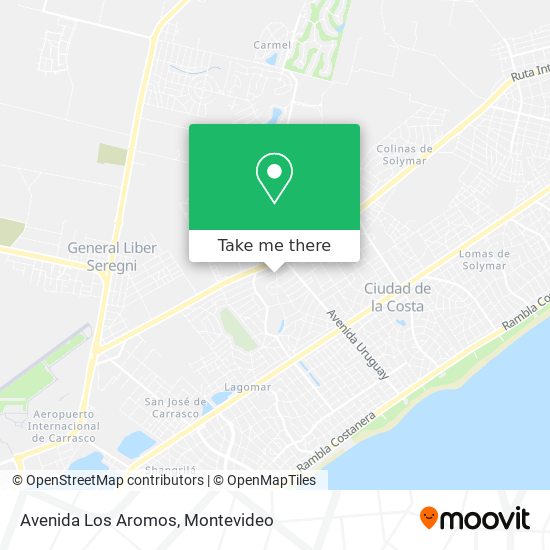 Avenida Los Aromos map