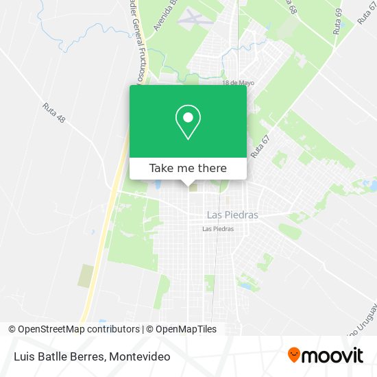 Luis Batlle Berres map