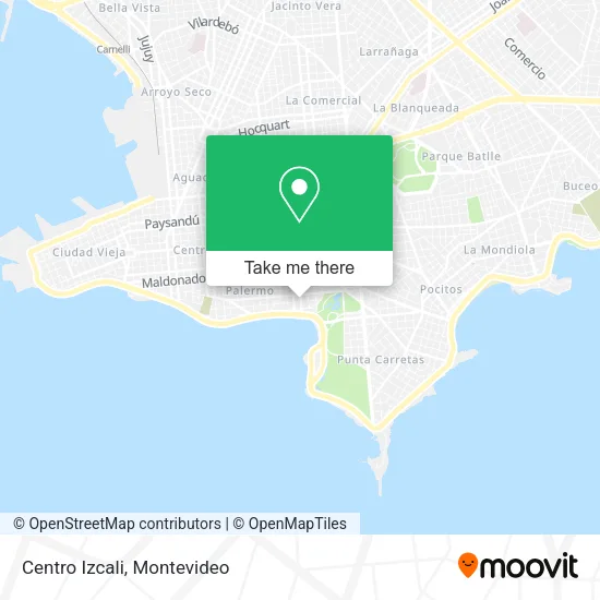 Mapa de Centro Izcali