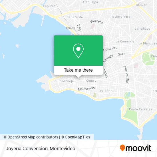 Joyería Convención map