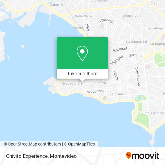 Chivito Experience map