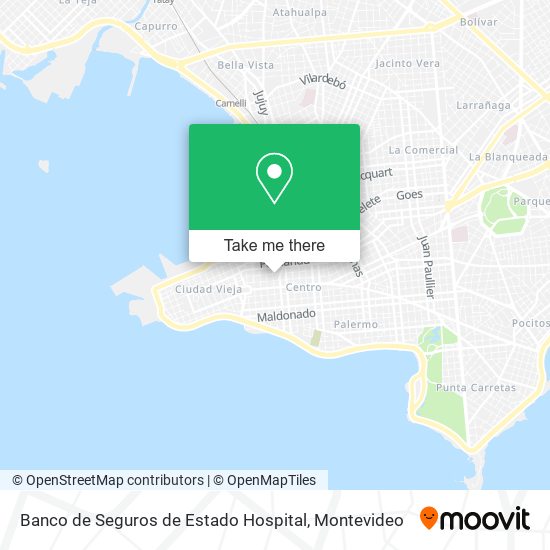 Banco de Seguros de Estado Hospital map