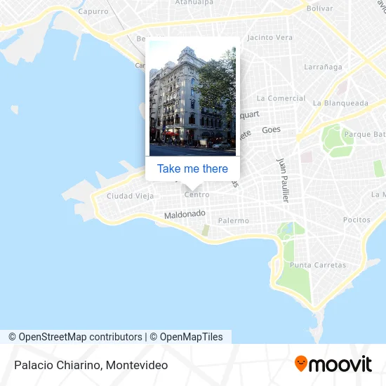 Palacio Chiarino map