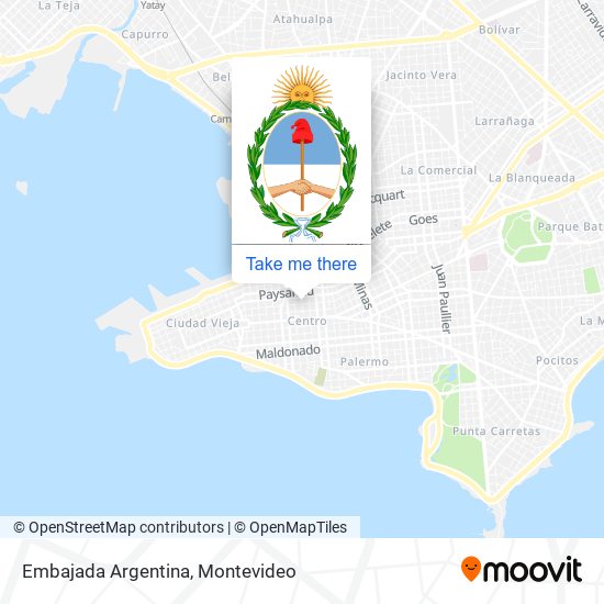 Embajada Argentina map