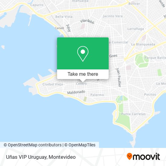 Uñas VIP Uruguay map