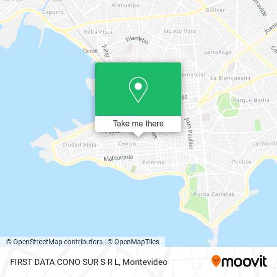 FIRST DATA CONO SUR S R L map