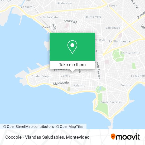 Coccole - Viandas Saludables map