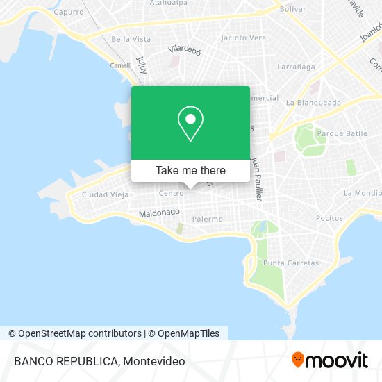 BANCO REPUBLICA map