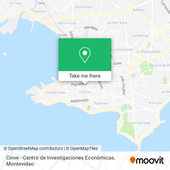 Mapa de Cinve - Centro de Investigaciones Económicas