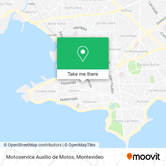 Motoservice Auxilio de Motos map